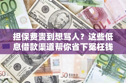 北京担保费贵到想骂人？这些低息借款渠道帮你省下冤枉钱