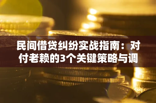 北京民间借贷纠纷实战指南：对付老赖的3个关键策略与调解盲区解析