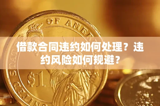 北京借款合同违约如何处理？违约风险如何规避？