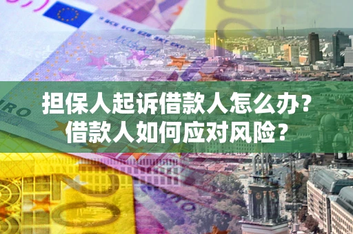 北京担保人起诉借款人怎么办？借款人如何应对风险？