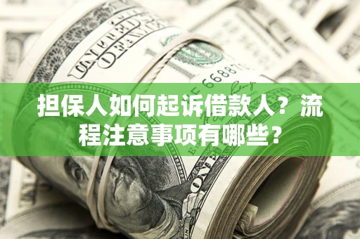 北京担保人如何起诉借款人？流程注意事项有哪些？